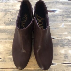 Brown Leather Booties